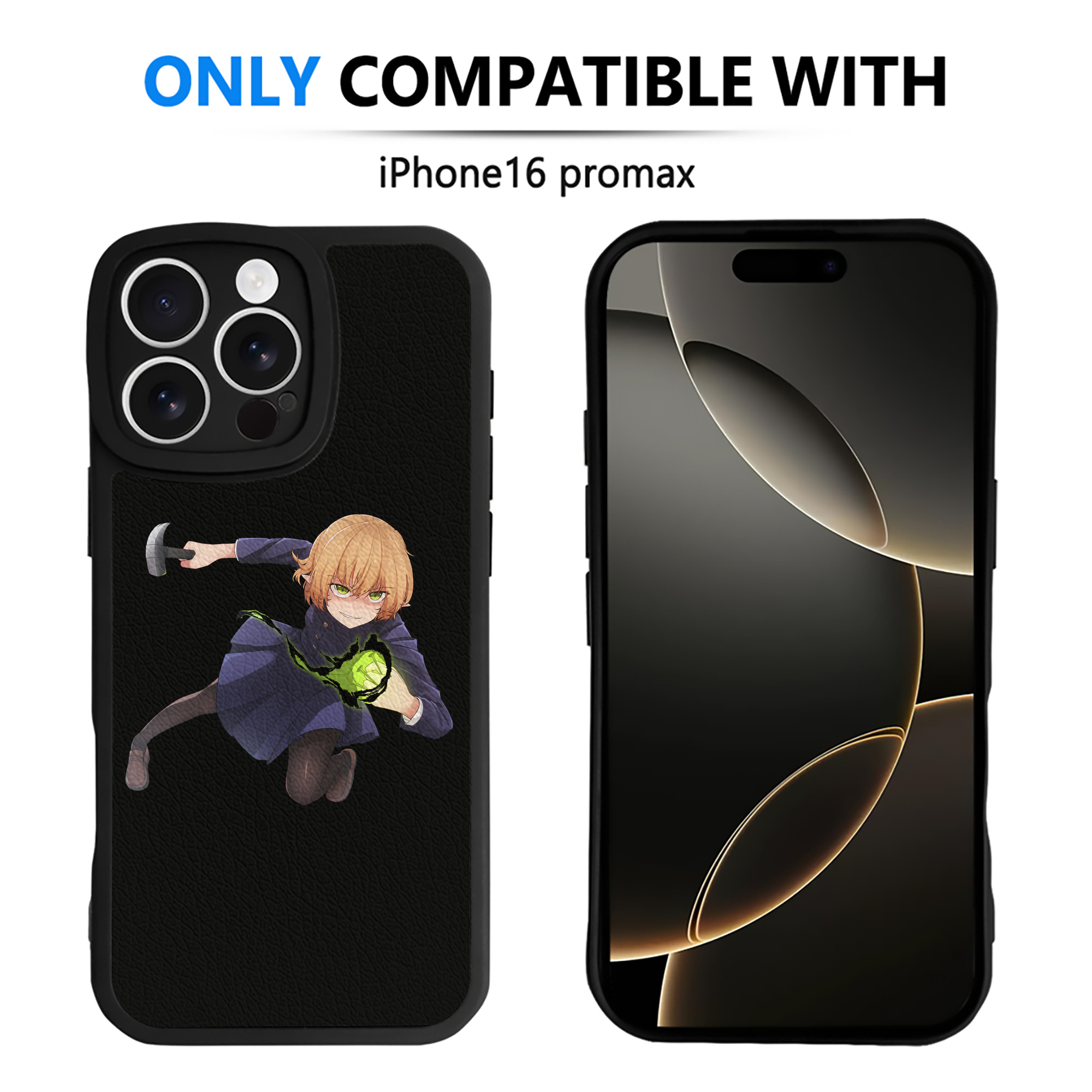 （画像用） 呪術廻戦 Jujutsu Kaisen 【iPhone 16シリーズ対応】シリコンスマホケース（レザー調） 材質：シリコン